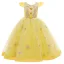 Vintage / Retro Candy Pink Birthday Flower Girl Dresses 2020 Ball Gown Scoop Neck Cap Sleeves Appliques Lace Floor-Length / Long Ruffle