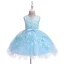 Affordable Candy Pink Birthday Flower Girl Dresses 2020 Ball Gown Scoop Neck Sleeveless Appliques Lace Flower Beading Pearl Short Ruffle