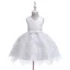 Affordable Candy Pink Birthday Flower Girl Dresses 2020 Ball Gown Scoop Neck Sleeveless Appliques Lace Flower Beading Pearl Short Ruffle