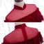 Vintage / Retro Red Lace Evening Dresses  2020 A-Line / Princess See-through High Neck Short Sleeve Feather Floor-Length / Long Formal Dresses