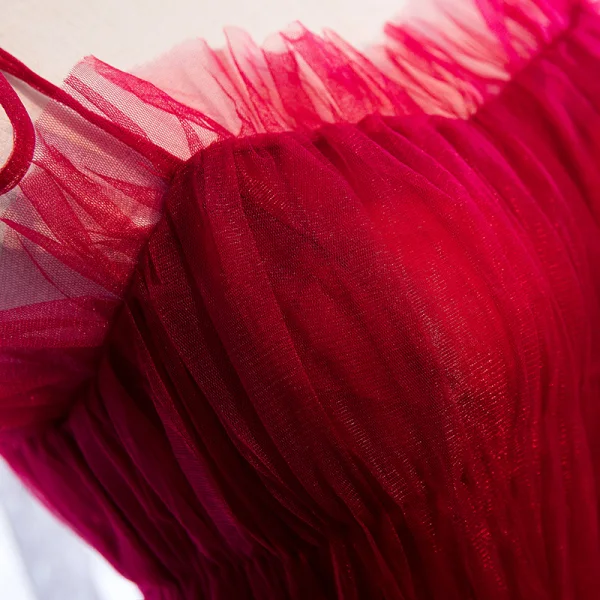 Modest / Simple Burgundy Prom Dresses 2020 A-Line / Princess Spaghetti Straps Sleeveless Floor-Length / Long Cascading Ruffles Backless Formal Dresses
