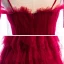 Modest / Simple Burgundy Prom Dresses 2020 A-Line / Princess Spaghetti Straps Sleeveless Floor-Length / Long Cascading Ruffles Backless Formal Dresses
