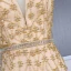 High-end Gold Evening Dresses  With Shawl 2020 Trumpet / Mermaid Spaghetti Straps Sleeveless Handmade  Beading Sweep Train Ruffle Backless Formal Dresses