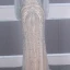High End Champagner Abendkleider 2020 Meerjungfrau V-Ausschnitt Ärmellos Perlenstickerei Sweep / Pinsel Zug Rüschen Rückenfreies Festliche Kleider