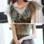 Elegant Mint Green Gradient-Color Prom Dresses 2020 A-Line / Princess See-through Scoop Neck Sleeveless Glitter Tulle Beading Floor-Length / Long Ruffle Backless Formal Dresses