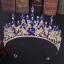 Elegant Royal Blue Rhinestone Tiara Bridal Hair Accessories 2020 Alloy Wedding Accessories