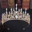 Elegant Royal Blue Rhinestone Tiara Bridal Hair Accessories 2020 Alloy Wedding Accessories
