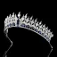 Haut de Gamme Bleu Roi Zircon Tiare Accessoire Cheveux Mariage 2020 Cuivre Faux Diamant Mariage Accessorize