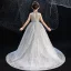 Vintage / Retro Grey Birthday Flower Girl Dresses 2020 Ball Gown See-through High Neck Sleeveless Sequins Beading Rhinestone Court Train Ruffle