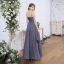 Affordable Multi-Colors Dancing Prom Dresses 2020 A-Line / Princess Spaghetti Straps Sleeveless Glitter Polyester Floor-Length / Long Ruffle Backless Formal Dresses