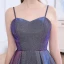 Affordable Multi-Colors Dancing Prom Dresses 2020 A-Line / Princess Spaghetti Straps Sleeveless Glitter Polyester Floor-Length / Long Ruffle Backless Formal Dresses
