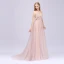 Sexy Perle Rose Robe De Bal 2020 Princesse Bretelles Spaghetti Sans Manches Appliques Fleur Perlage Paillettes Train De Balayage Volants Dos Nu Robe De Ceremonie