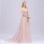 Sexy Perle Rose Robe De Bal 2020 Princesse Bretelles Spaghetti Sans Manches Appliques Fleur Perlage Paillettes Train De Balayage Volants Dos Nu Robe De Ceremonie