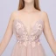 Sexy Perle Rose Robe De Bal 2020 Princesse Bretelles Spaghetti Sans Manches Appliques Fleur Perlage Paillettes Train De Balayage Volants Dos Nu Robe De Ceremonie