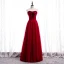 Affordable Red Prom Dresses 2020 A-Line / Princess Sweetheart Sleeveless Floor-Length / Long Ruffle Backless Formal Dresses