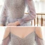Victorian Style Grey Dancing Prom Dresses 2020 A-Line / Princess Spaghetti Straps Puffy Long Sleeve Beading Floor-Length / Long Ruffle Backless Formal Dresses