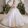 Rainbow Multi-Colors Bridal Wedding Dresses 2020 Ball Gown Sweetheart Sleeveless Backless Cathedral Train Ruffle