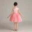 Chic / Beautiful Watermelon Birthday Flower Girl Dresses 2020 Ball Gown Scoop Neck Sleeveless Short Ruffle