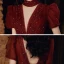 Vintage / Retro Burgundy Dancing Prom Dresses 2020 A-Line / Princess High Neck Puffy Short Sleeve Sequins Beading Floor-Length / Long Ruffle Backless Formal Dresses