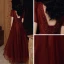 Vintage / Retro Burgundy Dancing Prom Dresses 2020 A-Line / Princess High Neck Puffy Short Sleeve Sequins Beading Floor-Length / Long Ruffle Backless Formal Dresses