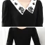Vintage / Retro Black Gradient-Color White Evening Dresses  2020 A-Line / Princess V-Neck Short Sleeve Sequins Floor-Length / Long Ruffle Formal Dresses