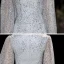 Scintillantes Argenté Robe De Soirée 2020 Trompette / Sirène Encolure Dégagée Gonflée Manches Longues Paillettes Longue Robe De Ceremonie