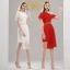 Chic / Belle Chiffon de retour Robe De Graduation 2020 Une épaule Manches Courtes Ceinture Asymétrique Volants Robe De Ceremonie