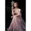 Affordable Blushing Pink Bridesmaid Dresses 2020 A-Line / Princess Spaghetti Straps Short Sleeve Backless Floor-Length / Long Ruffle