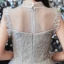 Vintage / Retro Grey Prom Dresses 2020 A-Line / Princess See-through High Neck Sleeveless Beading Floor-Length / Long Ruffle Formal Dresses
