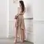 Sparkly Rose Gold Sequins Cocktail Dresses 2020 A-Line / Princess High Neck Sleeveless Beading Asymmetrical Formal Dresses
