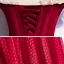 Chic / Beautiful Burgundy Dancing Prom Dresses 2020 A-Line / Princess Off-The-Shoulder Short Sleeve Spotted Tulle Floor-Length / Long Ruffle Formal Dresses