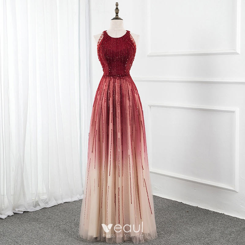 Champagne and burgundy dress clearance