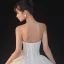 Elegant Elfenben Bryllups Brudekjoler 2020 Ballkjole Kjæreste Uten Ermer Ryggløse Appliques Paljetter Beading Glitter Tyll Cathedral Train Buste