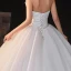 Modest / Simple Ivory Bridal Wedding Dresses 2020 Empire Strapless Sleeveless Backless Cathedral Train Ruffle