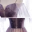 Chic / Beautiful Purple Gradient-Color Champagne Prom Dresses 2020 A-Line / Princess Spaghetti Straps Short Sleeve Beading Glitter Tulle Floor-Length / Long Ruffle Backless Formal Dresses