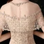 Luxury / Gorgeous Gold Evening Dresses  2020 Trumpet / Mermaid See-through Scoop Neck Short Sleeve Rhinestone Beading Sequins Sweep Train Ruffle Formal Dresses