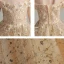 Elegant Gold Birthday Flower Girl Dresses 2020 Ball Gown Off-The-Shoulder Short Sleeve Backless Appliques Lace Beading Pearl Sequins Sweep Train Ruffle