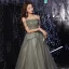 Élégant Glitter Argenté Robe De Bal 2020 Princesse Bretelles Spaghetti Manches Courtes Perlage Longue Volants Dos Nu Robe De Ceremonie