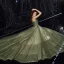 Elegante Grün Ballkleider 2020 A Linie Spaghettiträger Ärmellos Perlenstickerei Glanz Tülle Sweep / Pinsel Zug Rüschen Rückenfreies Festliche Kleider