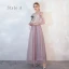 Affordable Lilac Bridesmaid Dresses 2020 A-Line / Princess Backless Appliques Lace Floor-Length / Long Ruffle