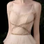Meilleur Champagne Robe De Soirée 2020 Princesse Bretelles Spaghetti Sans Manches Paillettes Perlage Longue Volants en Cascade Dos Nu Robe De Ceremonie