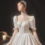 Luxe Ivoire Satin La Mariée Robe De Mariée 2020 Robe Boule Transparentes Col Haut Gonflée Manches Courtes Dos Nu Appliques En Dentelle Perlage Cathedral Train Volants