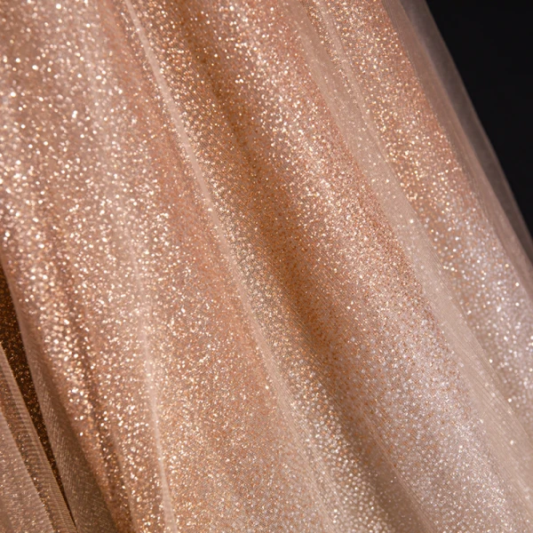 High End Champagner Farbverlauf Tanzen Ballkleider 2020 A Linie Off Shoulder Kurze Ärmel Perlenstickerei Pailletten Lange Rüschen Rückenfreies Festliche Kleider