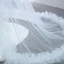 High End Weiß Satin Hochzeits Brautkleider / Hochzeitskleider 2020 Meerjungfrau Durchsichtige Rundhalsausschnitt Ärmellos Rückenfreies Watteau-falte