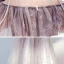 Chic / Beautiful Brown Birthday Flower Girl Dresses 2020 Ball Gown Off-The-Shoulder Short Sleeve Backless Glitter Tulle Ankle Length Ruffle