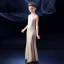 Sparkly Gold Sequins Birthday Flower Girl Dresses 2020 Trumpet / Mermaid Scoop Neck Sleeveless Beading Floor-Length / Long