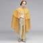 Mode Gold Overall 2020 Eckiger Ausschnitt Ärmellos Rückenfreies Applikationen Spitze Strass Glanz Polyester Abnehmbar Sweep / Pinsel Zug Fallende Rüsche