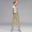 Mode Gold Overall 2020 Eckiger Ausschnitt Ärmellos Rückenfreies Applikationen Spitze Strass Glanz Polyester Abnehmbar Sweep / Pinsel Zug Fallende Rüsche
