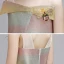 Mode Gold Overall 2020 Eckiger Ausschnitt Ärmellos Rückenfreies Applikationen Spitze Strass Glanz Polyester Abnehmbar Sweep / Pinsel Zug Fallende Rüsche