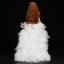High-end White Birthday Flower Girl Dresses 2020 Ball Gown See-through High Neck Sleeveless Rhinestone Asymmetrical Cascading Ruffles